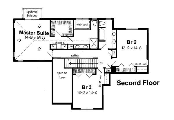 upper floor house blueprint
