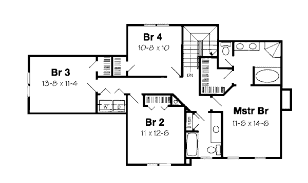 upper floor house blueprint