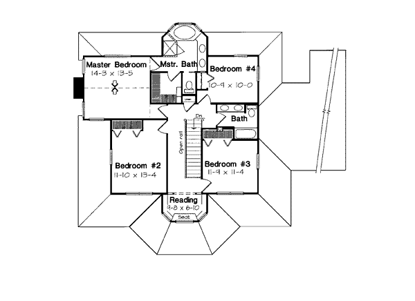 upper floor house blueprint
