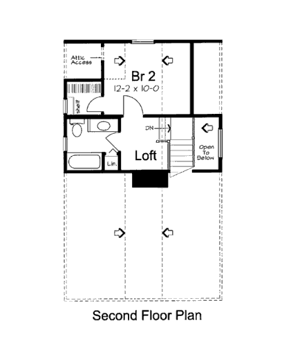 upper floor house blueprint