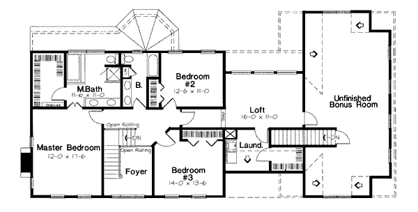 upper floor house blueprint