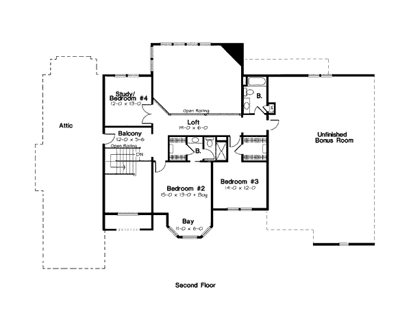 upper floor house blueprint