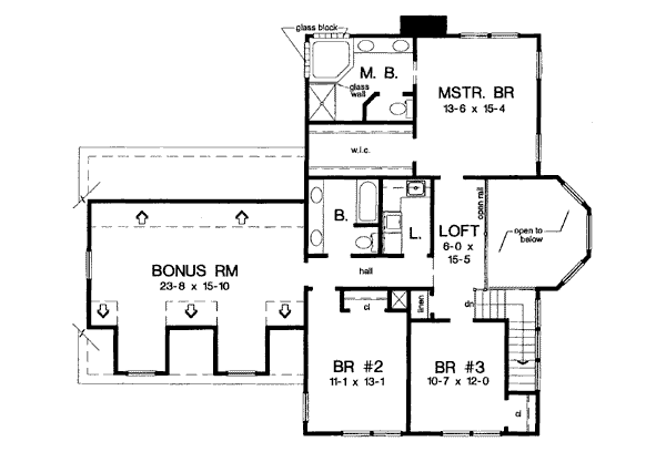 upper floor house blueprint