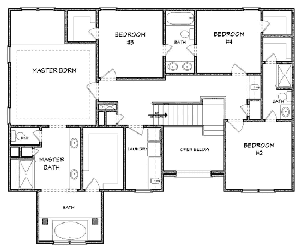 upper floor house blueprint