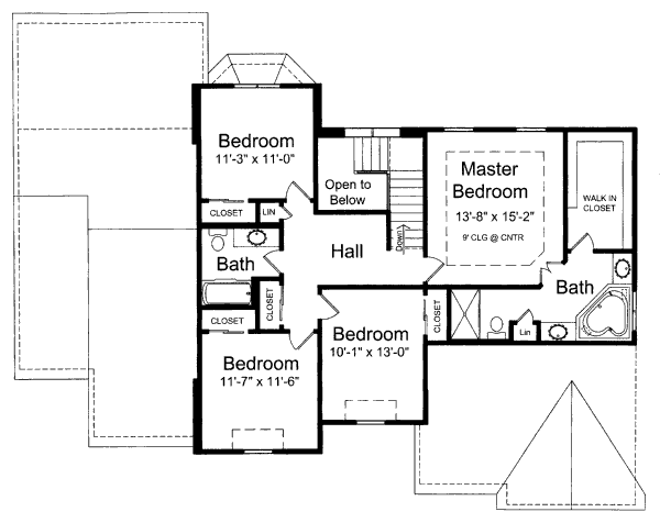 upper floor house blueprint