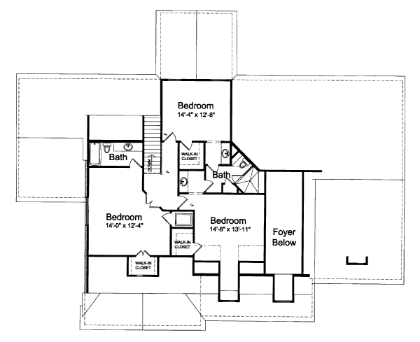 upper floor house blueprint