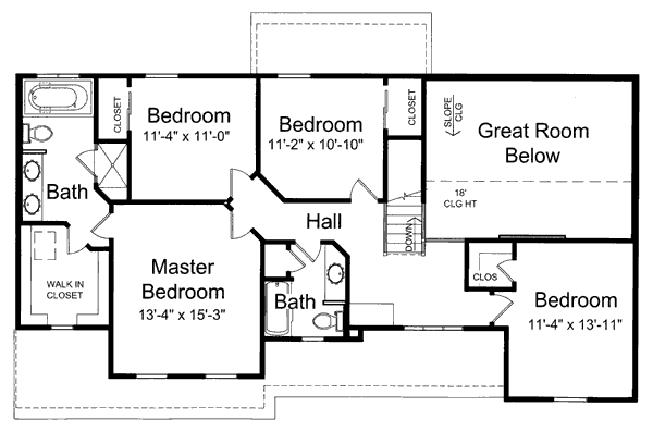 upper floor house blueprint