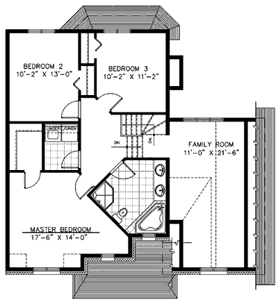 upper floor house blueprint