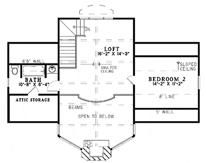 upper floor house blueprint