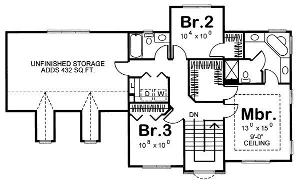 upper floor house blueprint