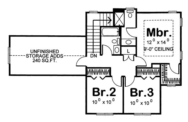 upper floor house blueprint