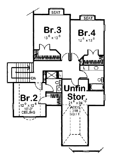 upper floor house blueprint