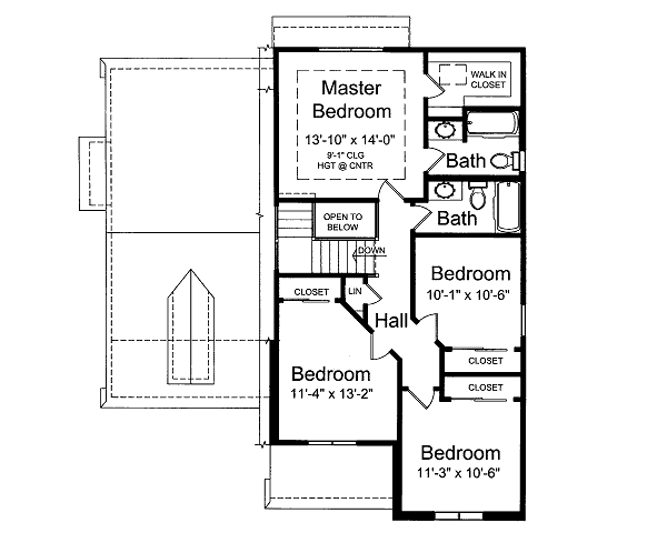 upper floor house blueprint
