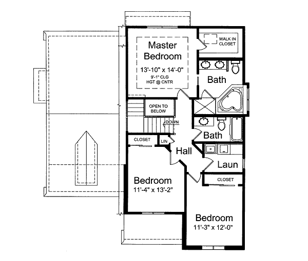 upper floor house blueprint
