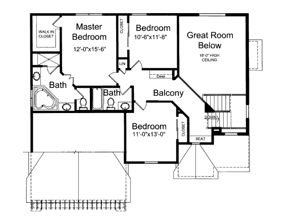 upper floor house blueprint