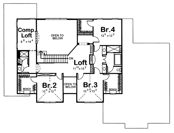 upper floor house blueprint