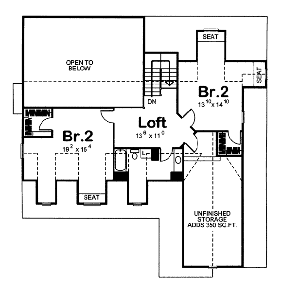 upper floor house blueprint