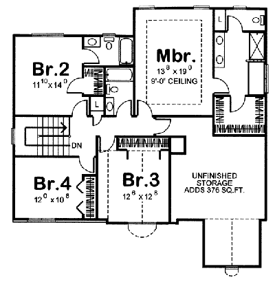 upper floor house blueprint