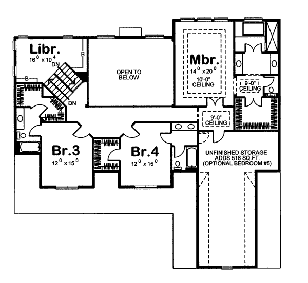 upper floor house blueprint