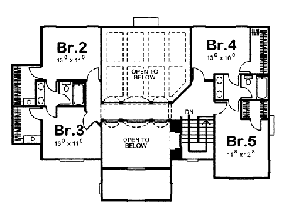 upper floor house blueprint