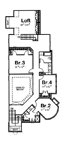 upper floor house blueprint