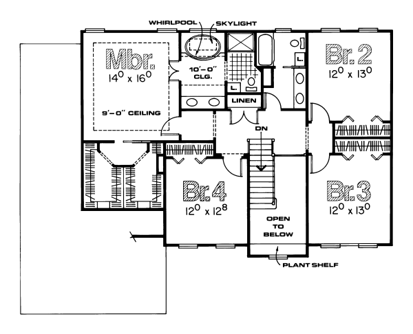 upper floor house blueprint