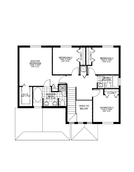 upper floor house blueprint