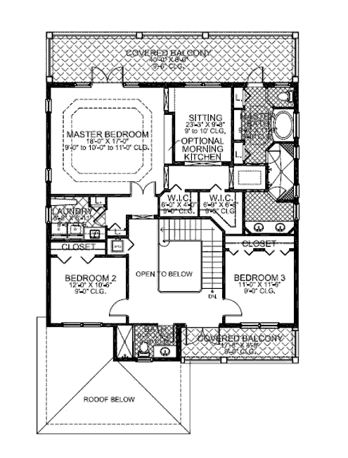 upper floor house blueprint