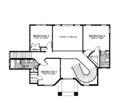 upper floor house blueprint