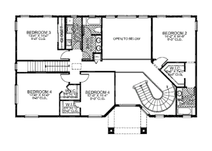 upper floor house blueprint