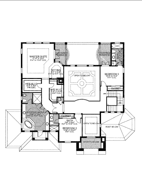 upper floor house blueprint