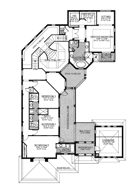 upper floor house blueprint