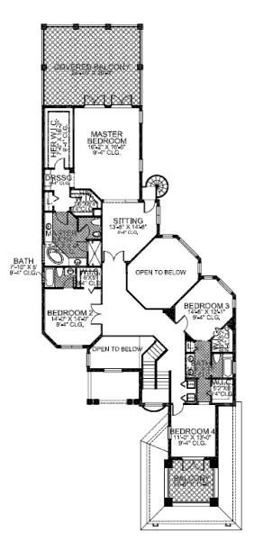 upper floor house blueprint