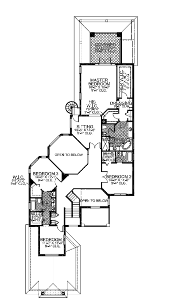 upper floor house blueprint