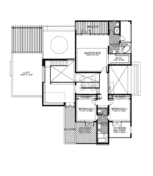 upper floor house blueprint