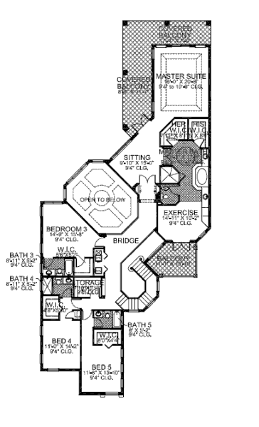 upper floor house blueprint