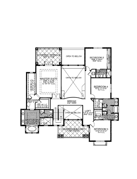 upper floor house blueprint