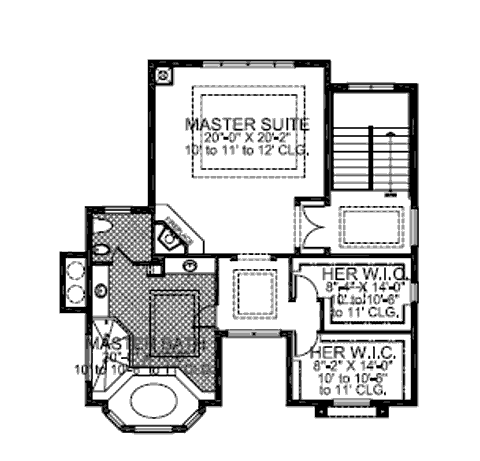 upper floor house blueprint