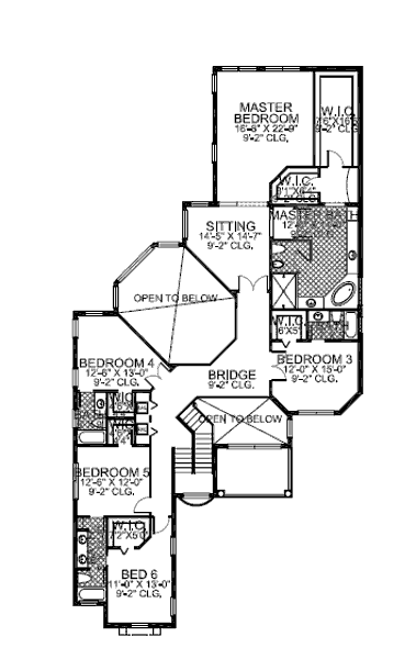 upper floor house blueprint