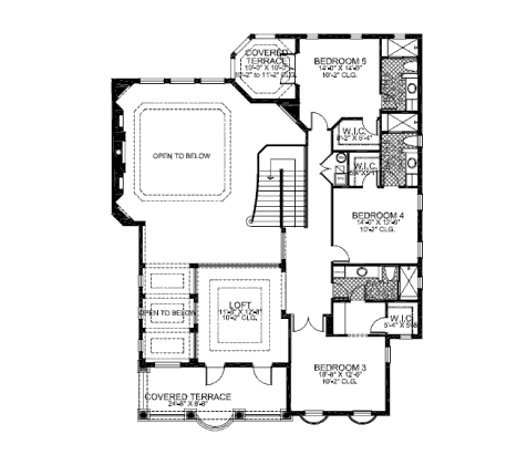 upper floor house blueprint