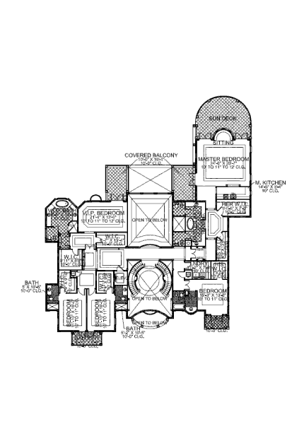 upper floor house blueprint