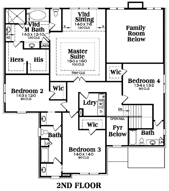 upper floor house blueprint
