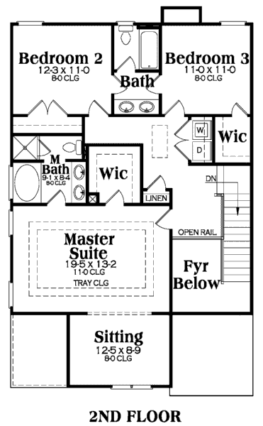 upper floor house blueprint