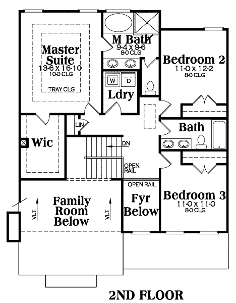 upper floor house blueprint