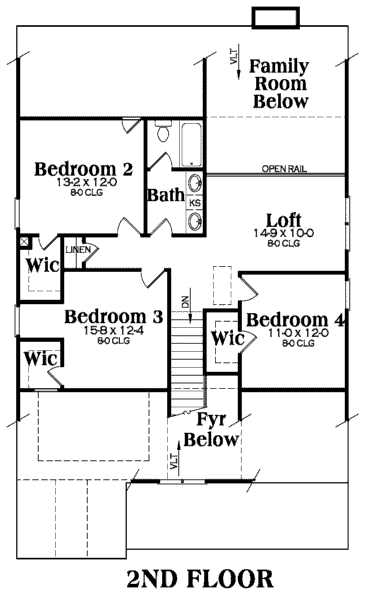 upper floor house blueprint