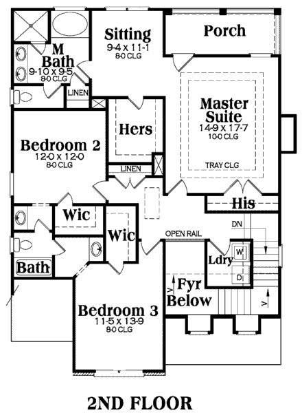 upper floor house blueprint