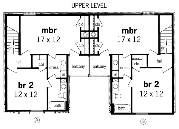 upper floor house blueprint