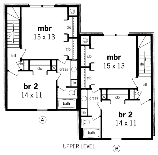 upper floor house blueprint