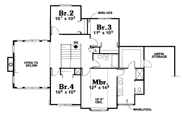 upper floor house blueprint