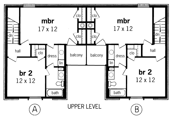 upper floor house blueprint